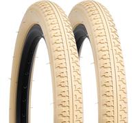 YUNSCM 2-PCS 16 Pouces Vélo pneus 16x1.75 47-305 Color pneus Compatible with Stroller/Enfant Vélo pneus 16x1.75 Bike pneus-Beige Color (Y-1464)