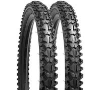 YUNSCM 2-PCS 20 Pouces Vélo pneus 20x2.125/57-406 Compatible with Montagne Vélo 20x2.0 20x2.10 20x2.125 20x2.15 Bike pneus (Y-1121)