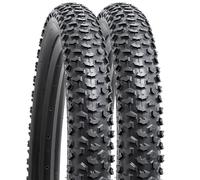 YUNSCM 2-PCS 24 Pouces Montagne Vélo pneus 24x2.125/57-507 Compatible with Vélo 24x2.0 24x2.10 24x2.125 24x2.15 Bike pneus (Y-1117)