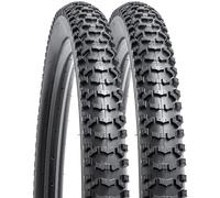 YUNSCM 2-PCS 26 Pouces Montagne Vélo pneus 26x2.50/60-559 Compatible with Off Route Vélo 26x2.5 26x2.50 Vélo Bike pneus (Y-997)