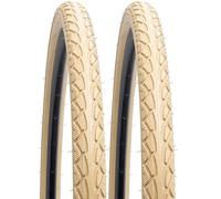 YUNSCM 2-PCS 700C Route Vélo pneus 700X40C 40-622 Compatible with 700x38C 700x39C 700x40C 700x41C 700x42C Vélo Bike pneus-Beige (Y-1046)