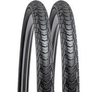 YunSCM 2-PCS 700C Vélo pneus 700x45C 28x1.75 (47-622) Compatible with 700x43C 700x45C 28x1.75 700x46C Vélo pneus