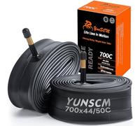 YunSCM 2Pcs 44/52-622 Chambres à air 700x44C/45C/48C/50C AV48mm Schrader Valve Compatible 28x1 1/2 28x1.75 700x44C 700x45C 700x48C 700x50C