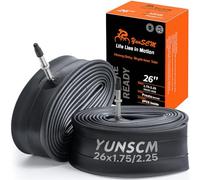YunSCM 2PCS 45/57-559 Chambre à air épaissie 26 Pouces 26x1,75 26x1,95 26x2,10 26x2,125 26x2,25 RFV40mm Valve Presta Compatible Chambre à air de vélo 26 Pouces 26x1,75/2,25
