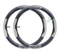 YunSCM 2PCS Anti-crevaison 24 Pouces Chambres à air 24X1.75/1.95/2.10/2.25 ETRTO 45/57-507 AV32mm Valve Prévention et Réparation,Compatible 24 Pouces VTT, vélo électrique Chambre à air