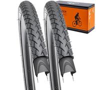 YUNSCM 700C Lightweight Vélo pneus 700x40C (ETRTO 42-622) 60TPI Nylon, Puncture-Resistant, Reflective Wall Compatible with Vélo pneus 700x38C/39C/40C/41C/42C- 2 PCS (Y-579)