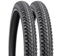 YunSCM Lot de 2 pneus de vélo de 20" - 20 x 1,75 - 47-406 - Compatible avec pneus de ville/route