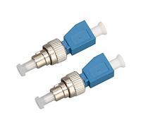 Yunseity 2pcs Adaptation de Fibre de Localisateur de Defaut Visuel, Adaptateur de Convernisseur de Fibre Optique Monomode 9/125um FC Mâle à LC Féminlle, pour VFL Catv