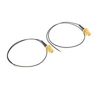 Yunseity 2PCS IPEX 4 à RP-SMA Câble de Connexion à Longue Portée de L'antenne RP-SMA pour les Utilisateurs de M.2 WiFi, pour les Utilisateurs 802.11a / N/AC