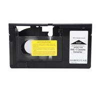 Yunseity Adaptateur cassette VHS-C vers VHS, compatible avec CP6BKU, C-P6U, PV-P1, VCA115, Convertisseur de cassette VHS Pas pour 8 Mm, Mini DV, HI8