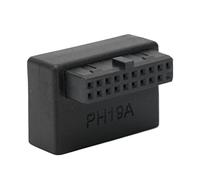 Yunseity Adaptateur de Panneau Avant USB, Coude Vertical à 90 Degrés Adaptateur D'en-tête USB 3.0 19 Broches à 20 Broches, pour Carte Mère PC(Type A)