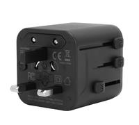 Yunseity Adaptateur de Voyage Universel, Convertisseur Multiprise Compact pour Les Voyages d'affaires Internationaux Prenant en Charge des Appareils 2500 W 10 A avec Un Matériau Conducteur en Bronze