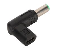 Yunseity Adaptateur USB Type C Femelle 100W PD vers 6,3x3,0 Mm, Adaptateur de chargé Rapide DC à Angle Droit de 90 Degrés, Verser Ornideur Portable de 18W à 100W