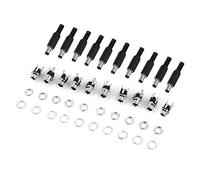 Yunseity Adaptation de Prix d'Alimentation CC, Connecteur Jack à Broches en Cuivre degré de Correspondance élevé 2.1x5,5 Mm avec Broches en Cuivre pour la Petite Ingénierie électronique Couler
