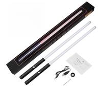 Yunseity Bâton Lumineux Lumineux, Manie Habilement avec Effets Réels, Connecteur de Construction de Lame pour Enfants et Adultes, 31,49 Pouces/80 Cm, 7 Couleurs [Jeu Rempli d'action] (2PCS)