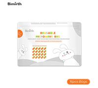Yunseity Bimirth S5005 Sacs Réutilisables pour Micro-ondes pour Biberons, Stérilisation à la Vapeur, 16 Sacs Offrant les Meilleurs Soins pour les Bébés, Matériau PET