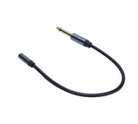 Yunseity Câble Adaptateur pour Casque 6,35 Mm à 3,5 Mm, Cordon Stéréo de 0, avec Connecteur plaqué Or pour Ampli de Guitare, Clavier, Table de Mixage et Connexion d'équipement Sonore