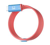Yunseity Câble Adaptateur USB C 3.2 vers pour 2, Cordon Vidéo 4K 144 Hz de M avec Charge Rapide PD 100 W pour Steam Deck, ROG Ally et Appareils Portables USB C (Rouge Bleu)