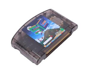 Yunseity Cartouche de Jeu Open Source pour N64, Lecteur HD avec émulation Matérielle 64DD pour GB GBC SMS GG CHF, Comprend une Carte Mémoire de 32 Go et une Sauvegarde Automatique (Noir Transparent)