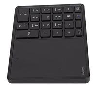Yunseity Clavier Numérique sans Fil - Conception de Touchpad 22 Touches Double Mode Connexion Type C Interface, Taille Portable pour Les Déplacements, Compatible avec Plusieurs Systèmes (Black)