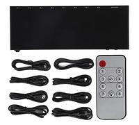 Yunseity Commutateur 4K 8 en 1 Sortie, Prise en Charge du Commutateur 8 Ports, Télécommande, Commutation du Clavier, HDCP1.4, Compatible avec Les Disques Durs ou Les Scanners de Disque