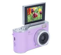 Yunseity Compact 1080P CAMERIE du CAMERIE du 1080P 48MP 2,4 Pouces Affichage HD avec Longue Durée de Vie de la Batterie pour Les Amateurs de Selfie Abs/Metal (Purple)
