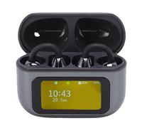 Yunseity Écouteurs sans Fil Stables Qualité Sonore HiFi sur Les Écouteurs avec Écran LCD - Blanc (Black)