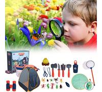 Yunseity Ensemble de Camping pour Enfants avec Kit Piège à Insectes et Pince à épiler, Encourager L'intérêt pour la Science, Matériaux Adaptés aux Enfants, Meilleur Cadeau pour Les (LYD033)