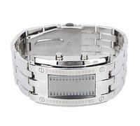 Yunseity Horloge de Poignet Masculine, Surveillance Exquise en Alliage Précis des Hommes Imperméables pour la Fête pour Le Père (Argent pour Hommes)