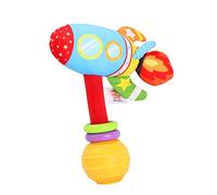 Yunseity Jouet Hochet en Tissu Doux pour bébé, Clochette en Forme de Véhicule Mignon pour le Développement Auditif, Cadeau Parfait pour les Bébés, Bateau/voiture/avion/fusée, 1,8 X 6,3 Pouces