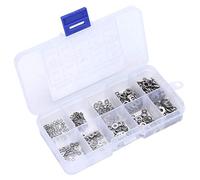 Yunseity Kit d'assortiment de Rondelles Plaques 500 PIÈCES, 5 TAILLES - M1,6 M2 M2,5 M3 M4 Rondelles Plaques en Acier Inoxydable et Kit de Joint à Ressort