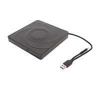 Yunseity Kit de Boîtier de Lecteur de Disque Optique Externe USB3.0 Ultra Mince de Type C, pour Ordinateur de Bureau Portable avec Bouton D'éjection, Compatible USB 3.0 (Tapez F)