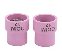 Yunseity Kit de Tasses en Céramique de Buse, Tasses de Buse de Soudage en Céramique Pratique pour la Mailles pour l'industrie pour le Bureau