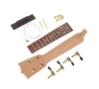 Yunseity Kit de ukulélé DIY 21 Pouces, Instrument en Bois Brut avec Manche et Cordes pour Enfants et Adultes pour Construire, Décorer et Peindre Votre Propre Projet de Cordes Musicales
