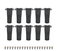 Yunseity Lot de 10 Clips de Ceinture en Plastique de Rechange, Clip Radio BF 888S pour Radios BF 666S, BF 777S, BF 888S, BF 999S, T 200S, avec Vis