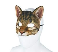 Yunseity Masque de Chat de Carnaval D'Halloween, Costume de Cosplay de Haute qualité pour le Festival de Hockey, Masque Léger et Confortable pour Adultes, adapté à Toutes les Fêtes (Couleur assortie)