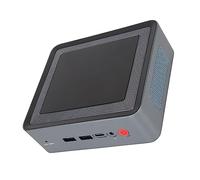 Yunseity Mini PC Ryzen 5 5600H 4.2 GHz 4K Affichage WiFi 6 PC de Jeu pour 11 Pro Small Computer for Home Office Aluminium (Plug UE 220V 16 + 512)
