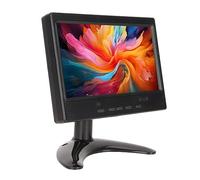 Yunseity Moniteur Portable 7 Pouces, Petit Moniteur 1024x600, Prise en Charge HDMI, VGA, AV, Haut-Parleur intégré, pour PC, Mac Mini, TV, Raspberry Pi, Appareil Photo, Jeux (Support