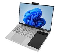 Yunseity Ordinateur Portable Double écran 15,6 Pouces 7 Pouces, pour Processeur N5105 Quad Core, Clavier rétroéclairé Couleur, Plug and Play Magnétique Webcam Notebook PC (16 Go + 1