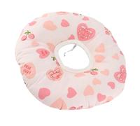 Yunseity Oreiller de Perçage d'oreille pour Dormeurs Latéraux, Oreiller en Forme de Donut en Coton avec Trou pour Protège-Oreilles, Coussin de Soutien Rond de 12,6 Pouces pour Les Voyages, Le (Rose