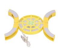 Yunseity Refroidisseurs pour Ordinateur Portable, Siège de Refroidissement pour Ordinateur Portable, Ventilateur de Refroidissement électrique, Double Ventilateur avec Port USB et LED (Jaune)
