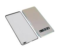 Yunseity Remplacement de la Vitre Arrière, écran en Verre de la Lentille Extérieure Avant, Longue Durée de Vie Professionnelle avec Kit d'outils de Réparation pour S10 5G (Silver)