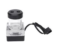 Yunseity RÉSERVOIR DE REFROIDIMENTS À EAU PC, 10 Cm 550L / H 10W 12V RÉSERVOIR DE POMPE À EAU LET ORDINATINUR AVEC 3,5 M DE Tête G1 / 4 Filetage CPU Système DE RefroidIlement