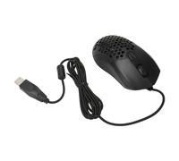 Yunseity Souris d'ordinateur, Souris Filaire de 4.9 Pieds de Long, DPI Ergonomique Réglable, Boutons Programmables RVB Rétroéclairés Creux pour la Famille (Black)