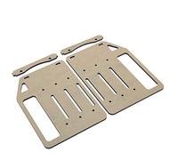 Yunseity Support de Disque Dur, Support de de de Montage de Disque Dur Acrylique Bricolage 3,5 ", 3 Duurs ,5" + 1 Ventileurs de 8 Cm
