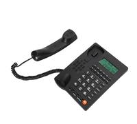 Yunseity Téléphone Filaire avec Identification de l'appelant, Téléphone d'appel Commercial Anglais des Affaires, Fixes de de Bureau Noir pour la Maison, Le Bureau, etc.
