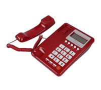Yunseity Téléphone Filaire KX-T8001, Téléphone Filaire avec Identification de l'appelant, à Gros Booutons avec Date et Sememaine Enmy