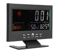 Yunseity Thermométre et Hygrométre Numériques Multifonctions, Moniteur LCD DE Température et d'humidité Intirieures et Extenrieures, ° C / ° F, Prévisions MÉTÉOROLOGIQUES/AFFICHAGE DE