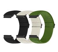 Yunshare Lot de 3 bracelets de montre à dégagement rapide - 18 mm, 19 mm, 20 mm, 22 mm, 24 mm, en nylon élastique pour montre Samsung Galaxy Watch/Garmin/Fossil/Amazfit/Huawei, 24mm, Pas de gemme