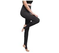 Yunshenla Legging de Sport Taille Haute élastique Pantalon Yoga Femme Couleur Unie Slim Fit Fitness Pratiquer Les Pantalons de Danse Petite Taille Legging Pantalon Femme Chic et Élégant(#05,M)